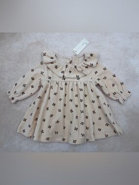 🆕 Quincy Mae Holly Berries Velour Dress